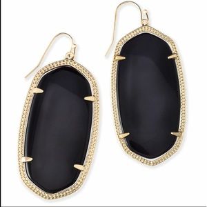 Kendra Scott Danielle Earrings - Onyx with gold